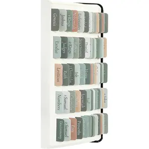 Bible Tabs, Bible Journaling Supplies, Large Print Bible Book Tabs for Women and Men, 66 Bible Index Tabs Old and New Testament, Bible Accessories, Include 14 Blank Bible Study Tabs - Green