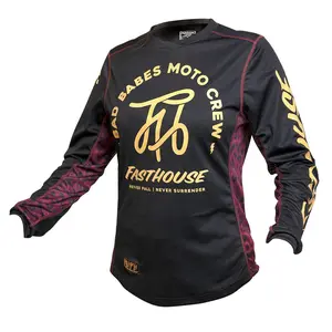 Fasthouse Grindhouse Golden Script Jersey - Black