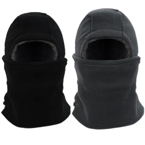 2026 3-in-1 Outdoor Sports Balaclava - Windproof Head Cover with Earmuffs, Wool Thickened Cold Protection, Breathable Mesh, Movable Face Design