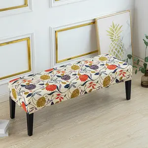 1pc Home Shoe Changing Stool Cover, Long Chair Seat Cover, Detachable Bench Cushion Cover, Durable & Easy Clean Design