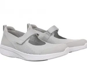 MBT Women's M4000 Light Grey Slip-On Shoe with MBT SensorTechnology & Ortholite Insole for All Seasons Footwear