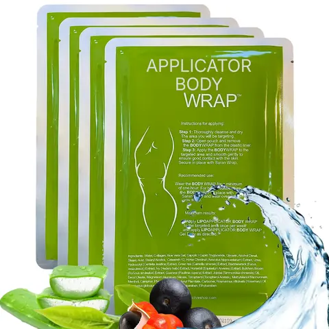 Hydrating Body Moisturizing Wraps, Body Applicator with Aloe, Collagen, Green Tea & Seaweed - Skin Smoothing Formula