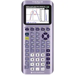 Texas Instruments CE Graphing Calculator 84+ - Metallic Purple: 3MB Storage, Exam Approved