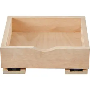NEW Fully Assembled Drawer Wood Pull Out Tray Drawer Box Kitchen Cabinet Organizer, Cabinet Slide Out Shelve, Wooden Pull-Out Shelf(12" W×10" D×3" H)
