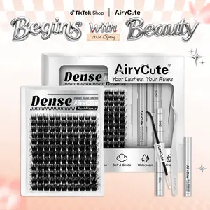 Ultra-Dense Waterproof False Eyelashes, Cosmetic Lash Clusters with Airy Featherlight Comfort for All-Day Wear, Beginner-Friendly Bold Dramatic Volume, Long-Lasting Trendy Must-Have Eyelash Extensions, Eyelashes Extensions #SummerVibes