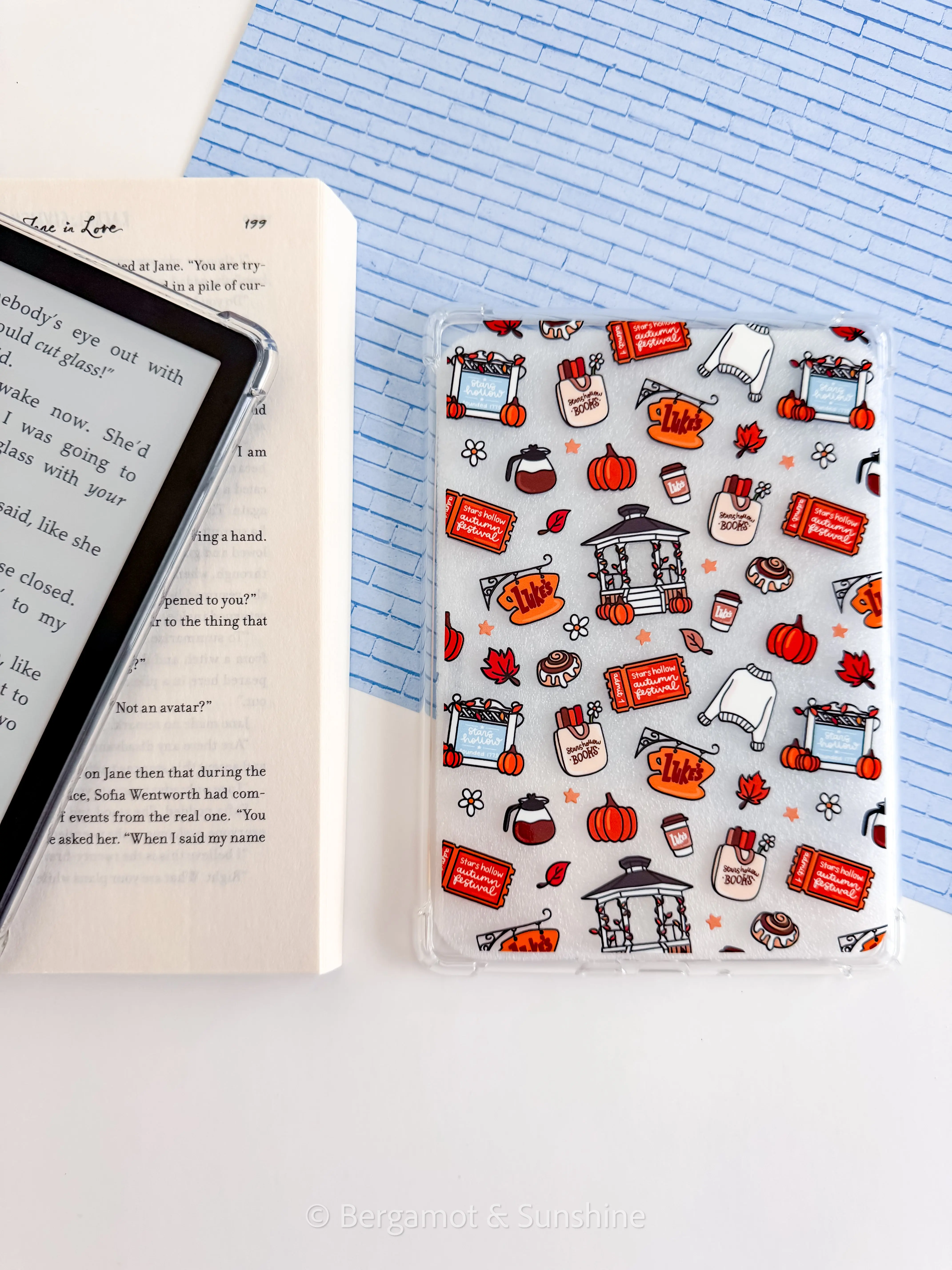 Bergamot & Sunshine S.H. Autumn Festival Kindle Device Case for 11th & 12th Gen Paperwhite & Basic 6" kindle - Digital Products Covers