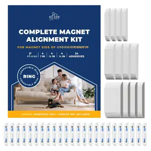 Adhesive Replacement Tape &  Risers Bundle for Ring | Includes 24  Adhesives and 12 Ring Contact   - Complete   Installation Solution [Device/ NOT Included]