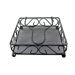 Home Collection  Metal Napkin Holder with Weighted Arm