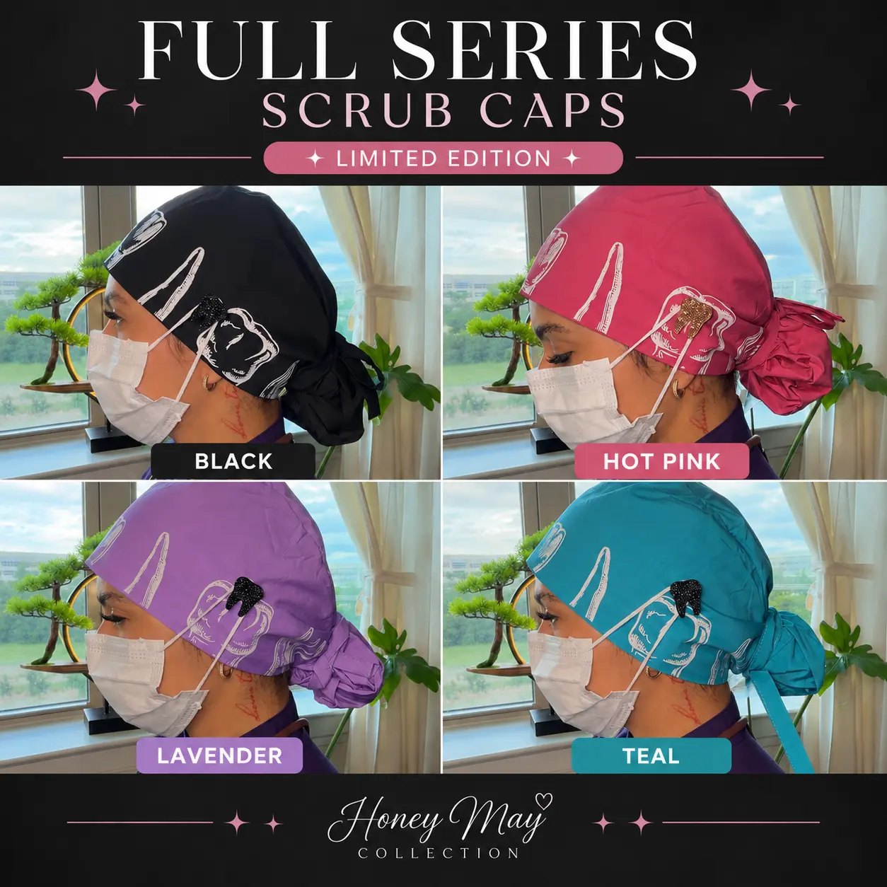 Full Series Scrub Caps Buttons NOT Included***