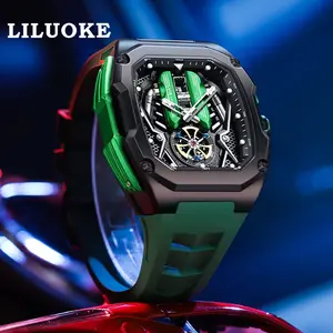LILUOKE 9019G Lamborghini V12 Engine Phantom Speed Series Men's Watch High Quality Night Light Waterproof