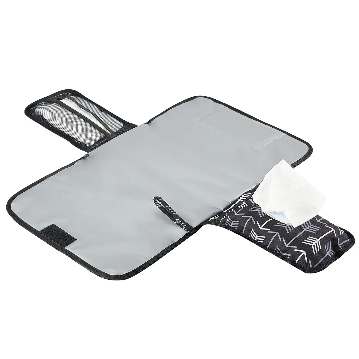 Portable Baby Travel Multi-Functional Storage Waterproof Diaper Changing Pad, Infant Nappy Change Mat, Essential Baby Care Accessories