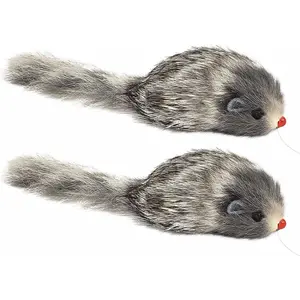 Realistic Mouse Prank Toy, Includes 2 Mice for Twice The Fun, Makes A Great Fake Rat Gag Prank for Home, Office and More