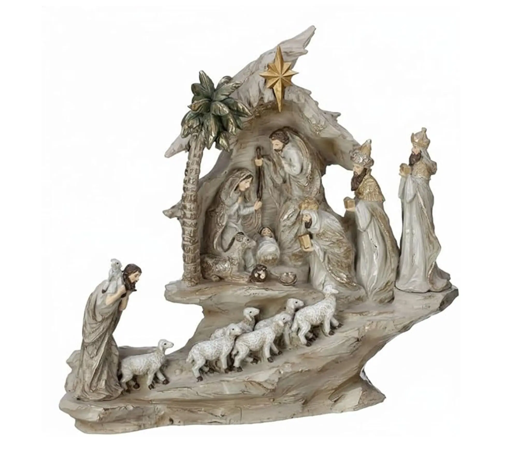 RC Home Decor -Nativity Scene with Shepherds & Sheep