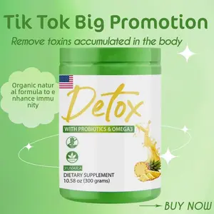 Natura!FiberPowder Supreme Detox Supplementwith Probiotics & Omega3 300g Dietary Fiber Vitamin Blendfor Holistic Healthcare & Overall Wellness
