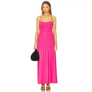 SNDYS Ingrid Maxi Dress in Fuchsia
