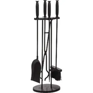 Dagan  Fireplace Tool Set, Black - 5 Piece