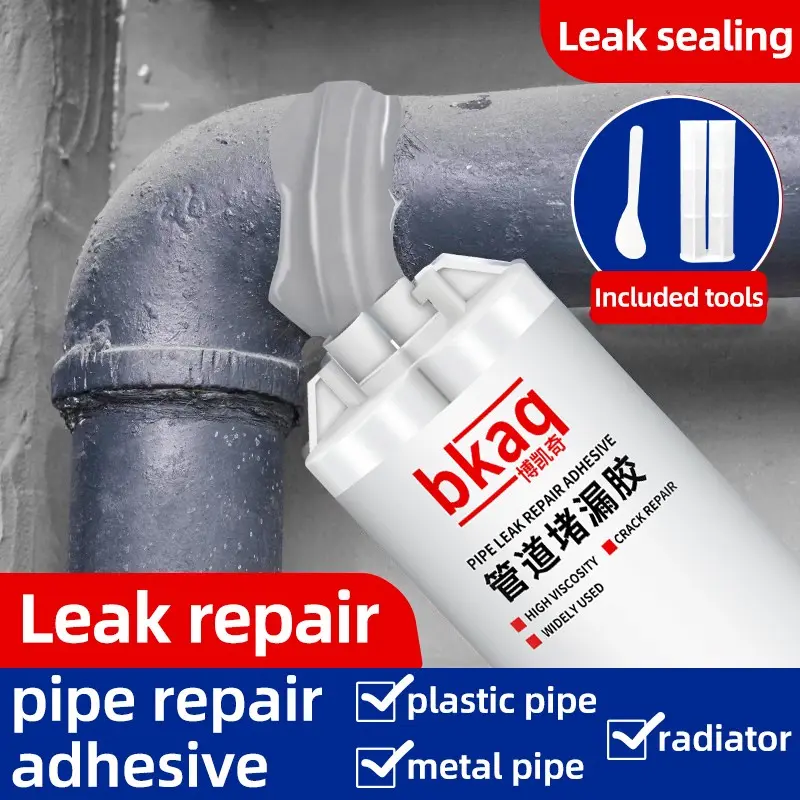 Leak Repair Glue for Pipes, Metal & Plastic Pipe Sealing, Radiator Leak Prevention, Various Pipe Plugging Solution