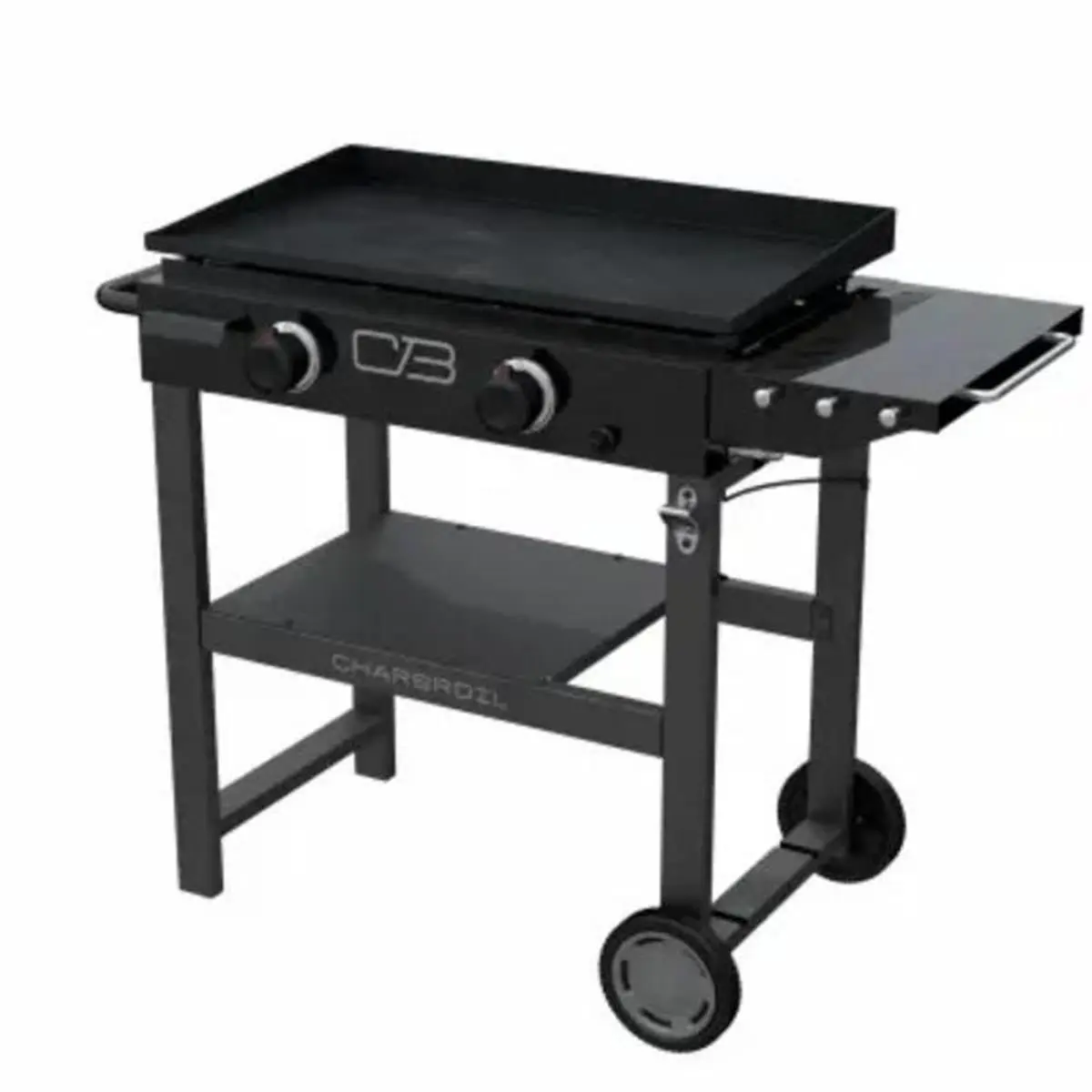 Charbroil 138805 28 in. 2 Burner LP Gas Griddle with Cart - Black
