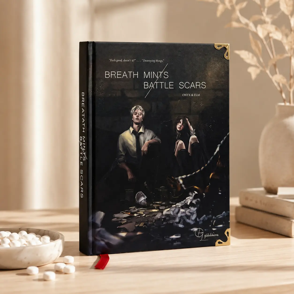 Breath Mints / Battle Scars Book . Hardcover Bookbinding.Hardcover Collection. Dramione fanfiction, Custom Fan-Bound Hardcover English Romance Drama Book