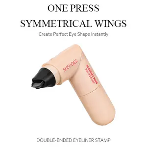 Rotating Eyeliner Stamp Pen – Dual-Head Design with Wing Stamp, Quick-Dry, Long-Lasting, Smudge-Proof for Easy Cat Eye, Sharp Winged Lines & All-Day Makeup Wear - Beginner Friendly Everyday Makeup Tool for Women, Women's cosmetics, Makeup tools.
