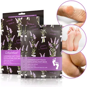 Lavender Soft Touch Exfoliating Foot Mask - Painless Dead Skin Removal for Smooth Feet, Effortless Application, Ideal for Weekly Use