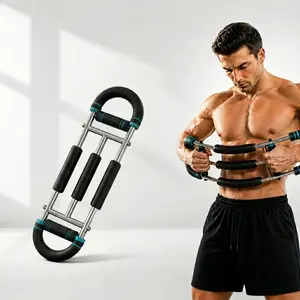 Adjustable 3-Spring U-Shape Arm Twister, 3-Level Resistance Chest & Bicep Trainer, Portable Home Fitness Equipment   Exercise