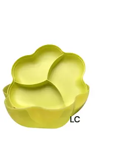 Flower shaped design salad container bowl divided