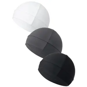 3pcs Simple Style Plain Color Skull Beanie for Men & Women, Casual Sportive Breathable Beanie Hat for Outdoor Sports for Men & Women, Fitted Hats, High Quality Hat