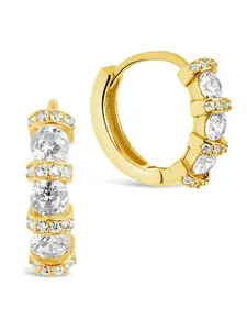 Iskra CZ Micro Hoop Earrings