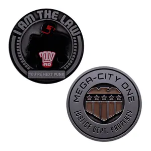 2000 AD Judge Dredd Mega-City One Limited Edition Embossed Collectible Coin