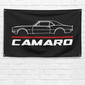 1967 Camaro 3x5 ft Hanging Banner, Lightweight Garage Wall Decoration, Room Decorations for Birthday Gifts