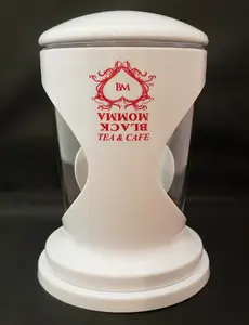 Black Momma WHITE & RED TEA & COFFEE STEEPER - 16 OZ - Elegant Design for Perfect Brews - Ideal for Tea & Coffee Lovers