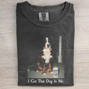 Comfort Colors I Got That Dog In Me Bernese Mountain T-shirt, Vintage 90s Funny Edgy Dog Meme Tee, Unisex Fit Design, Casual Streetwear, Gift for Dog Lovers