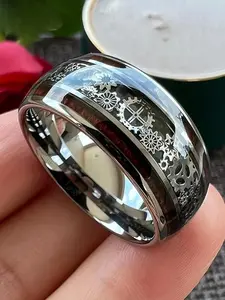 Vintage Punk Style Gear Design Ring, Rotating Openwork Ring, Stainless Steel Ring for Men & Women, Fashion Jewelry for Party, Daily Clothing Decor, Trendy Jewelry for Birthday Gift, Witchy Jewelry