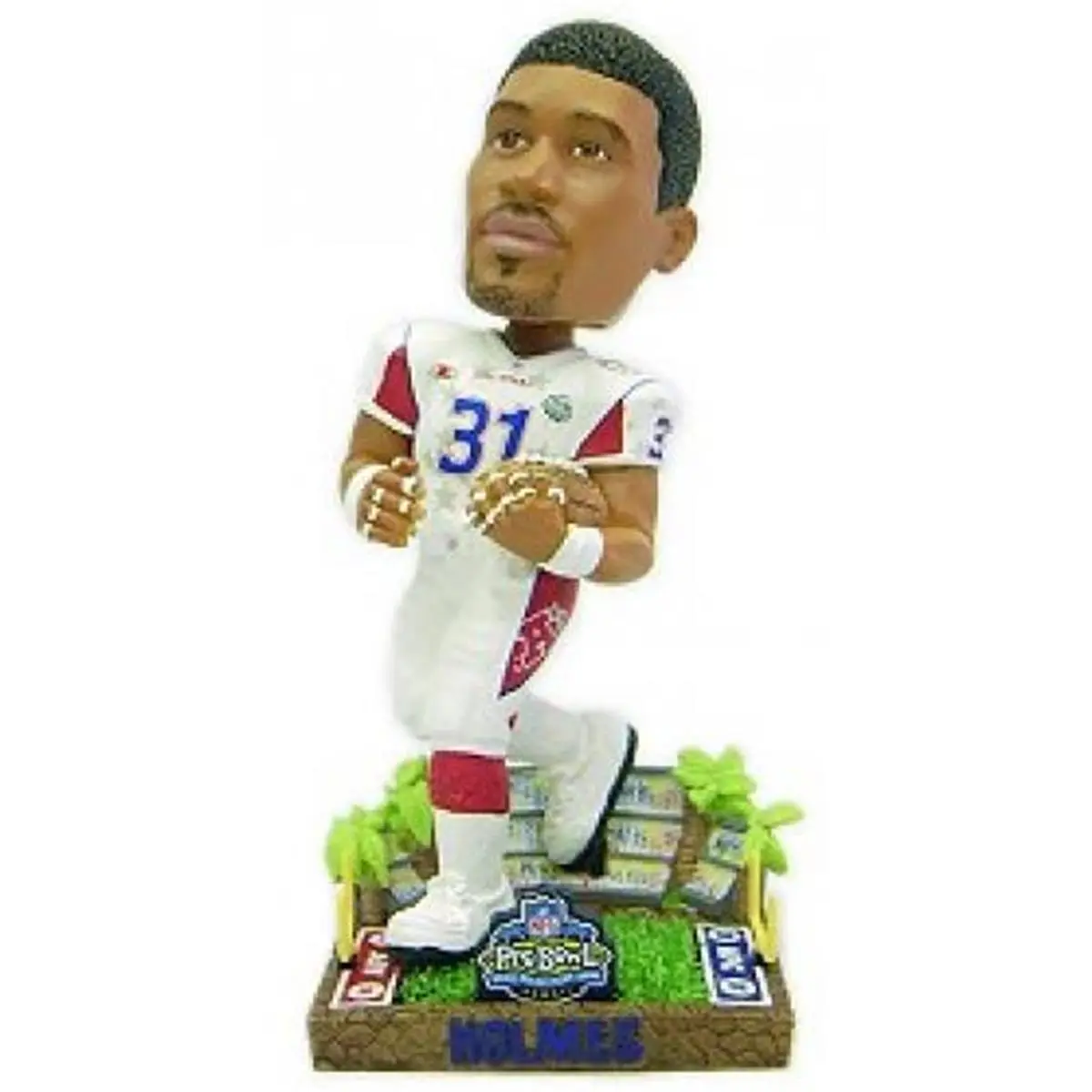 Kansas City Chiefs Priest Holmes 2003 Pro Bowl Forever Collectibles 8-in Tall Resin Bobblehead, Highly Detailed Handcrafted Limited Edition Sports Collectible Accessory Gift