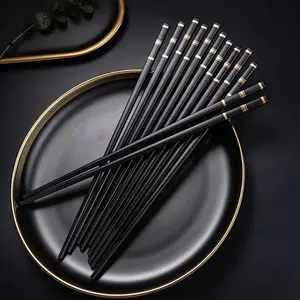 Reusable Sushi Chopsticks, 5/10 Pairs Modern Elegant Simple Durable Plastic Food Chopsticks, Non-slip Household Chopsticks  for Home Kitchen Restaurant Picnic Outdoor Dormitory