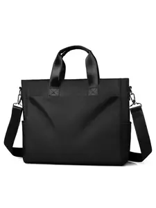 Men's Large Capacity Shoulder Crossbody Handbag, Oxford Fabric Tote Bag, File Computer Bag, Daily Use Carry All-Purpose Bag