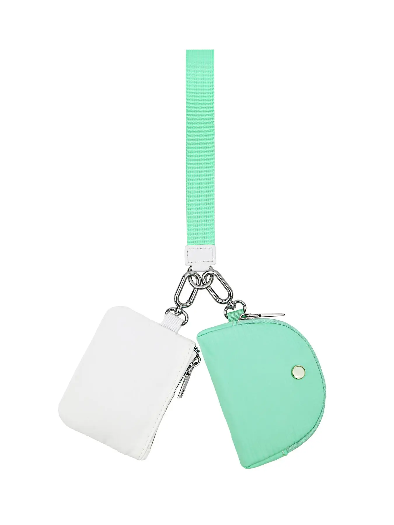 Women's Fashionable Zipper Wallet, with Lanyard Design, Casual Simple Plain Color Coin Purse, Casual Trendy Versatile High-quality Daily Wallet for Wo