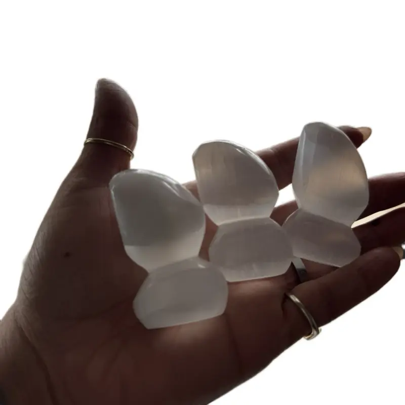 Selenite Mini Knives - Clear, Translucent Design, Elegant and Lightweight Aesthetic