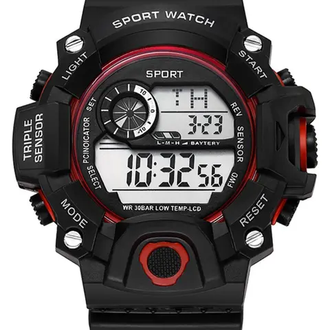 Fashion New Student Unisex Sports Electronic Watch, Night Glow Large Dial, Children Alarm Clock Wristwatch, Casual Style, Multifunctional Digital Watch