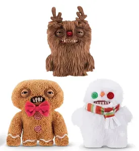 Fuggler Funny Ugly Christmas Monster Plush Toys 9“ - Festive Holiday Limited Edition Christmas Stocking Stuffers, Creepy Cute Stuffed Animal Gag Gift for Kids & Adults, White Elephant Gift (Reindeer / Gingerbread / Snowman)