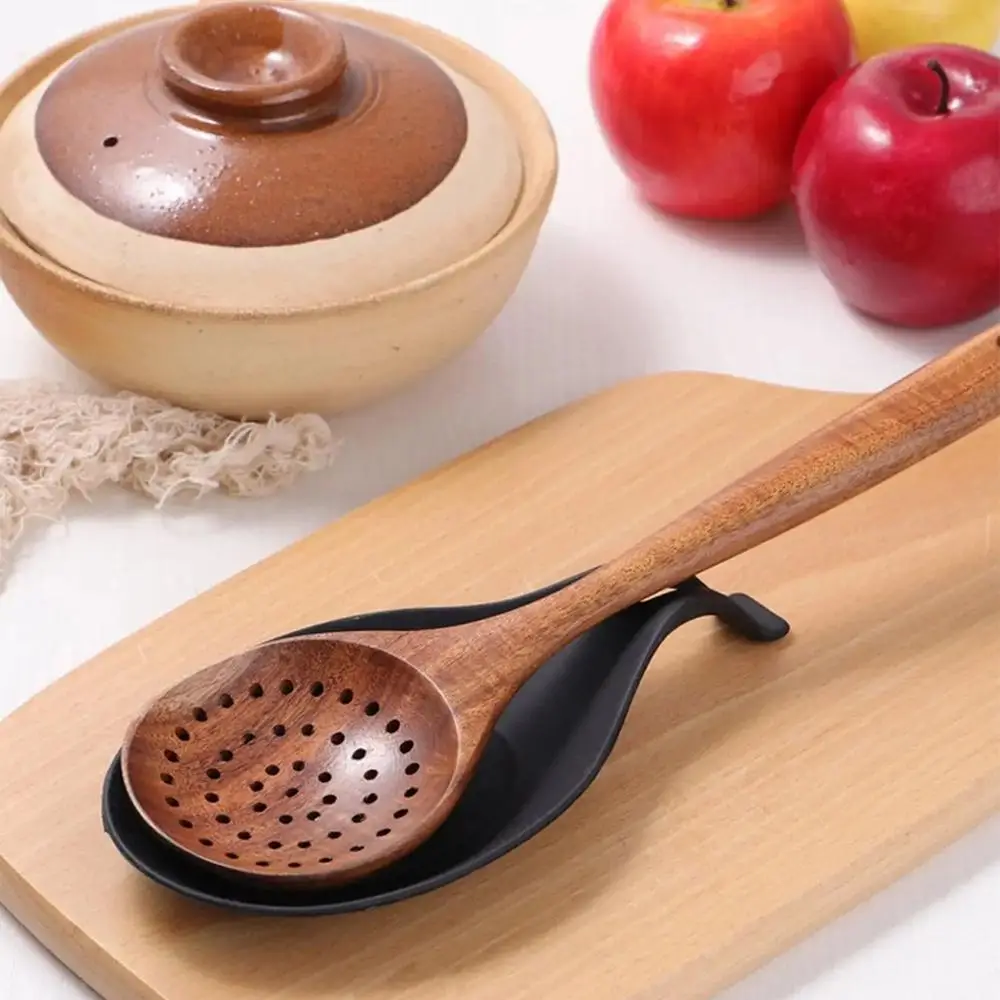 Silicone Heat Resistant Spoon Rest, 1 Count Kitchen Utensil Holder for Cooking, Cutlery & Tableware Rest Tool, Kitchen Accessories