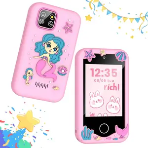 Kids Smart Phone Gifts Toys for Girls Boys Age 3-10, 2.8" Touchscreen HD Dual Camera Cell Phone Toys for Kids, Toddler Learning Play Toy Phone with Touchscreen, Dual Camera, Game, Music, Storybook, 8GB Memory Included