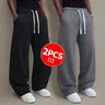 Men’s knit long pants for autumn/winter, 2-pack available (also offered as single item), hot sale during mid-season promotions