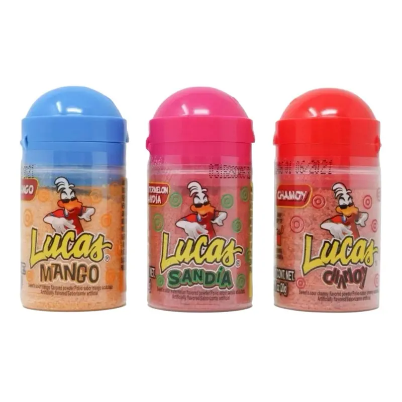 Lucas Baby Powder Variety Pack (10 Pieces) - Watermelon, Mango chamoy Flavors
