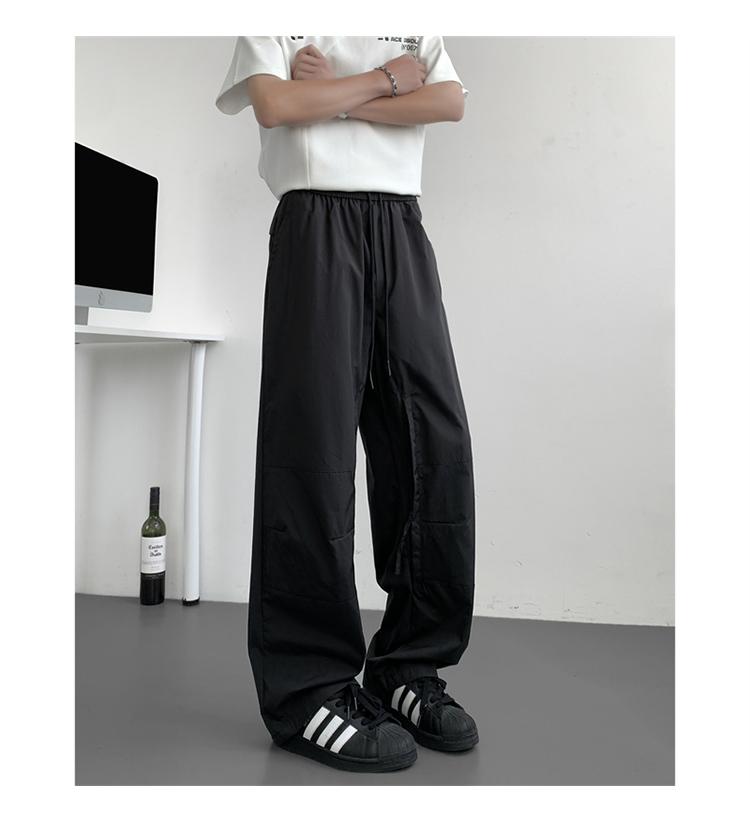 Summer Thin Pants Woven Outdoor Quick- drying Pants Men' s Loose Casual Pants Breathable Mesh Functional Overalls