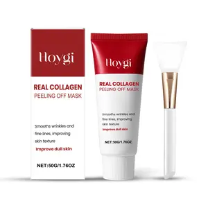 HOYGI Real Collagen Peeling Off Mask Niacinamide Brightening Deep Cleansing Blackhead Removing Pore Tightening Face Mask