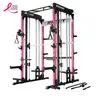 RITFIT Pink M1 Pro/2.0 Heavy-Duty Steel Frame Smith Machine - Customizable Homegym Equipment, Adjustable Strength Training Gear with 11 Smith Height Settings, Cable Crossover System, Squat Rack, Adjustable Racks for Strength Training