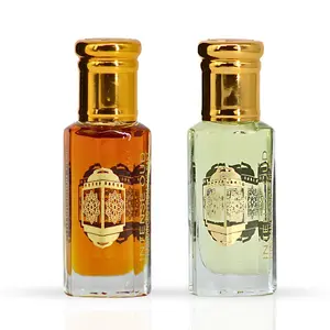 Nouf & Dark Amber Perfume Oils 12ML (0.40 OZ) With Black Gift Box By Intense Oud | A Fresh, Spicy & Woody Bundle For A Sophisticated All-Day Wear. (Bundle)