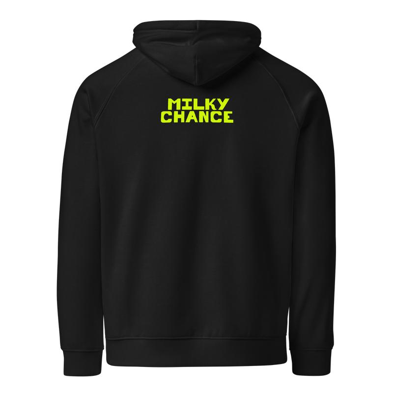 Milky Chance: SIP Black Unisex Eco Raglan Hoodie
